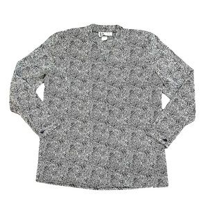 Vintage Da-Rue of California Collarless Blouse Button Size 10